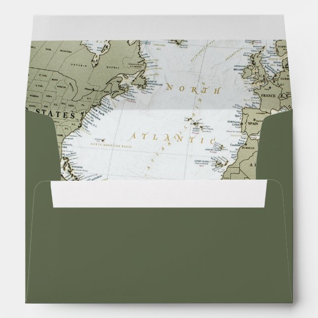 Vintage world travel themed wedding envelopes (Back (Bottom))