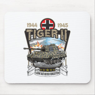 Vintage World War 2 German Tank Tiger 2 Ii Ww2 Mem Mouse Pad