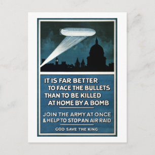 Vintage World War II Army Recruitment Postcard