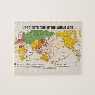 Vintage World War II Map Jigsaw Puzzle