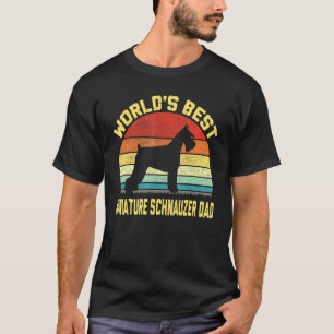 Vintage Worlds Best Miniature Schnauzer Dad T-Shirt