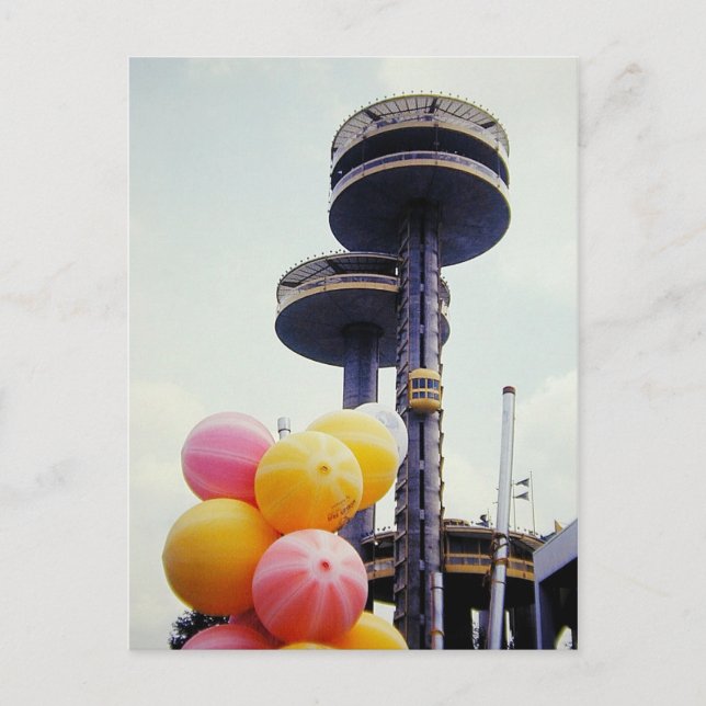 Vintage World's Fair Balloons Postcard (Front)