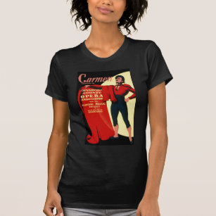 Vintage WPA Federal Music Project Opera Carmen T-Shirt