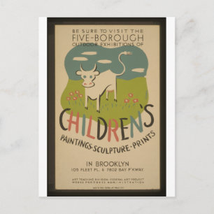 Vintage WPA Poster - Retro to 1941 Postcard