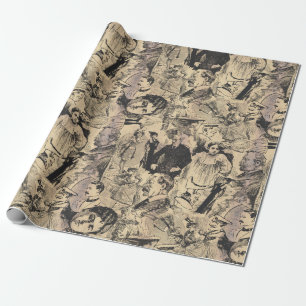 Vintage wrapping paper