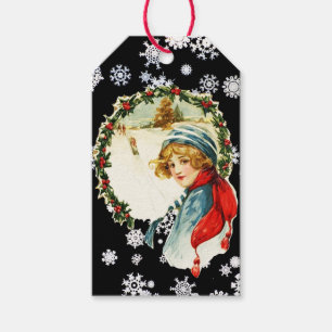 VINTAGE WREATH Gift Tag