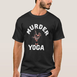 Vintage Wrestling Murder Yoga Whistler Humour T-Shirt