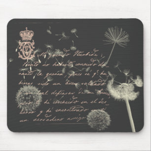Vintage Writing Dandelion Mousepad