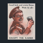 Vintage WW1 Christmas Postcard<br><div class="desc">Vintage WW1 Christmas postcard.</div>