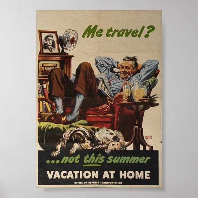 Vintage WW2 Propaganda Poster (Front)