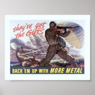 Vintage WW2 Propaganda Poster