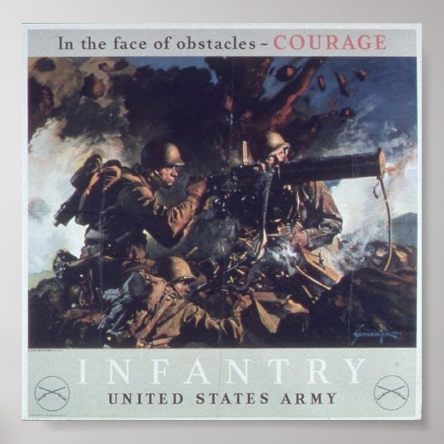 Vintage WW2 Propaganda Poster (Front)