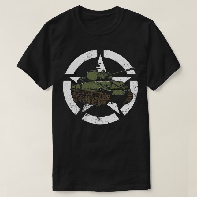 Vintage WW2 Sherman Tank (Design Front)