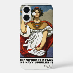 Vintage WWI Navy Recruitment Poster Kenyon Cox Art iPhone 16 Case