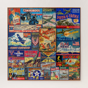 VINTAGE WWII HOMEFRONT GAMES, PERIODICALS ETC JIGSAW PUZZLE