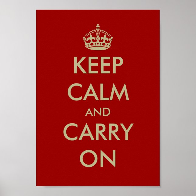 Vintage WWII keep calm posters | Customizable (Front)