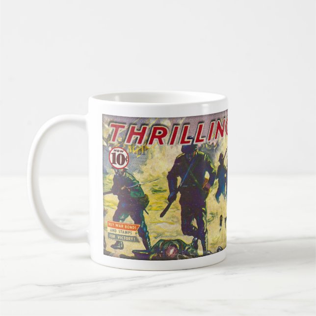 vintage WWII MAGAZINE THEME Coffee Mug (Left)
