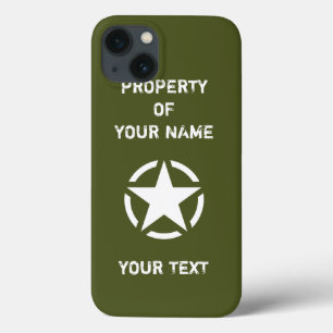 Vintage WWII Military Vehicle White Star in Circle iPhone 13 Case