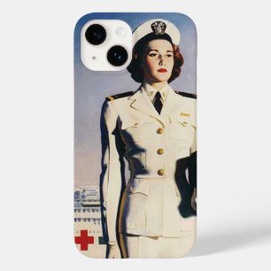 Vintage WWII Navy Nurse Case-Mate iPhone 14 Case