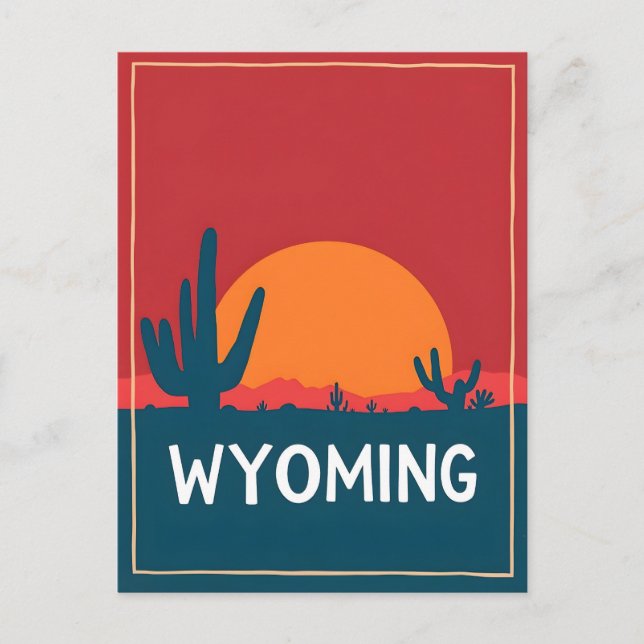 Vintage Wyoming Postcard (Front)