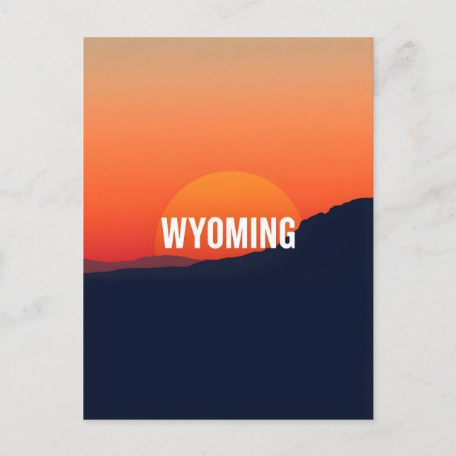 Vintage Wyoming Postcard (Front)