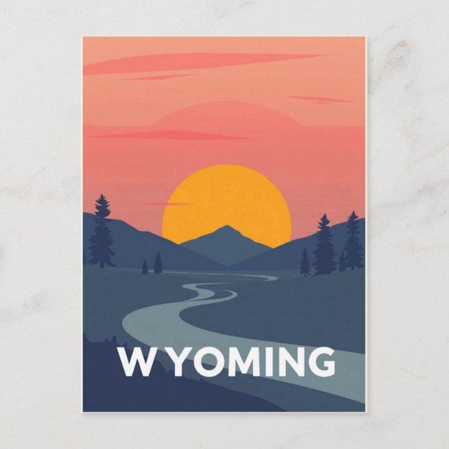 Vintage Wyoming Postcard (Front)