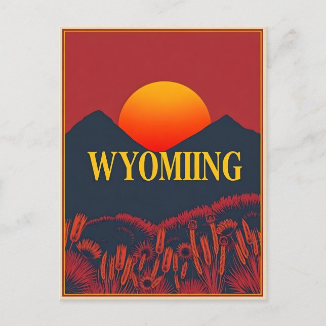Vintage Wyoming Postcard (Front)