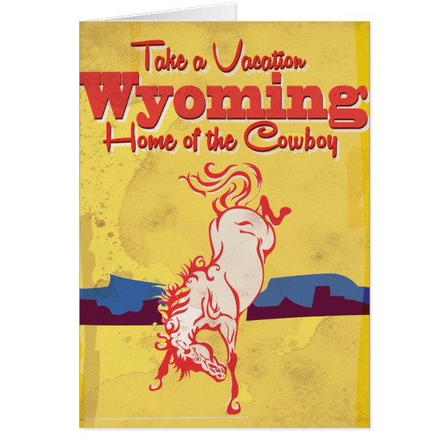 Vintage Wyoming Travel Poster (Front)