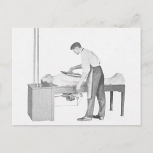 Vintage X-Ray Man Postcard