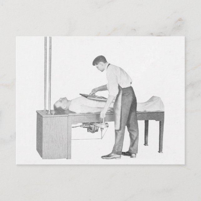 Vintage X-Ray Man Postcard (Front)