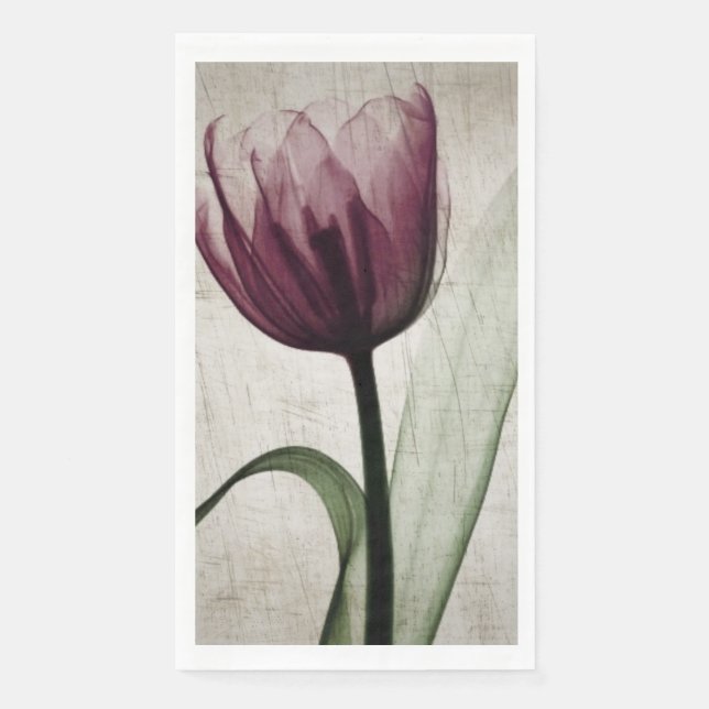 Vintage X-Ray Tulip Napkin (Front)