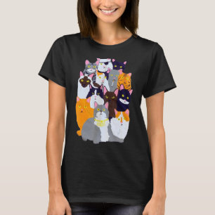 Vintage Y2k Enjoi Cat Gang  Cute Cat Mom Cat Dad C T-Shirt