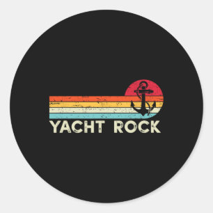 Vintage Yacht Rock  Classic Round Sticker