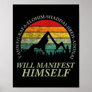 Vintage Yahweh - Will Manifest Himself Worshiper C Poster