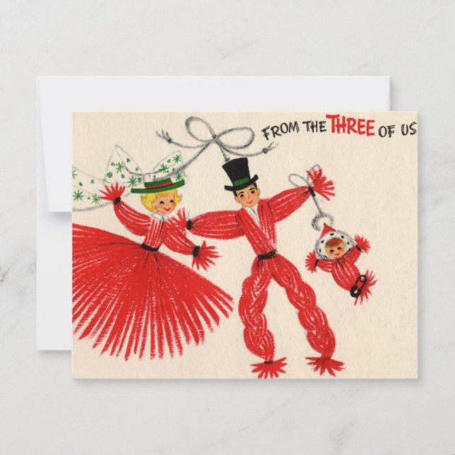 Vintage Yarn Dolls Flat Card (Front)