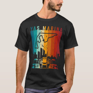 Vintage Yas Marina Formula Racing Track Circuit Fa T-Shirt