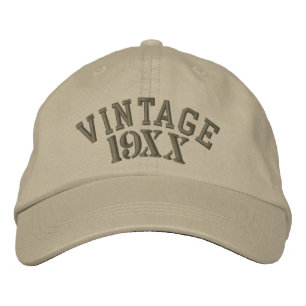 Vintage Year- customizable Embroidered Hat