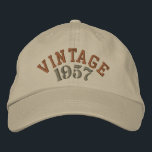 Vintage Year Embroidered Baseball Cap<br><div class="desc">Customize this embroidered baseball cap with any year that is special to you. Whether you add the date of your classic vehicle or your year of birth,  everyone's sure to know it was a good year!</div>
