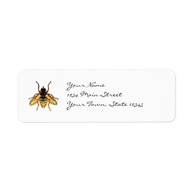 Vintage Yellow and Black Bee (Front)