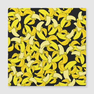 Vintage Yellow Bananas: Black Background