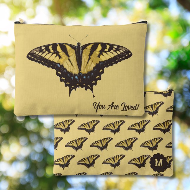 Vintage Yellow Butterfly and Initial Accessory Bag (Creator Uploaded)