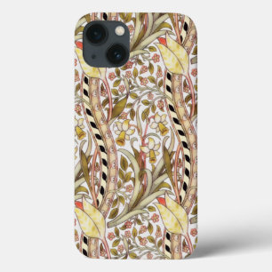 Vintage Yellow Daffodil Floral Pattern iPhone 13 Case