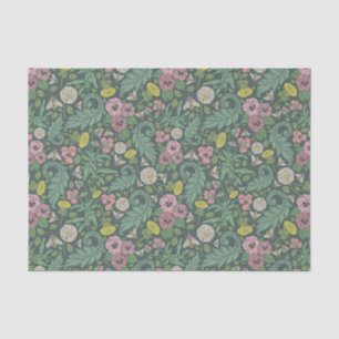 Vintage Yellow Dandelions Pink Pansy Faces Pansies Tissue Paper