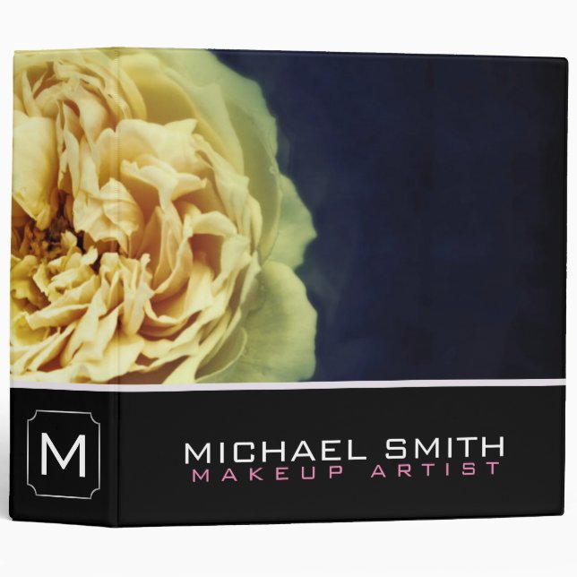 Vintage yellow rose binder (Front/Spine)