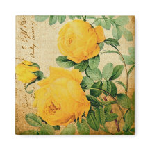 Vintage Yellow Roses