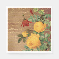 Vintage Yellow Roses
