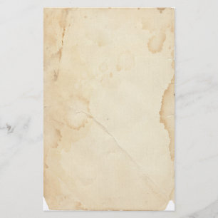 Vintage Yellowed and Stained Stationery