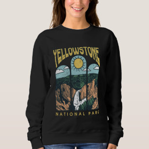 Vintage Yellowstone National Park Hiking Camping T Sweatshirt