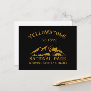 Vintage Yellowstone National Park Holiday Postcard