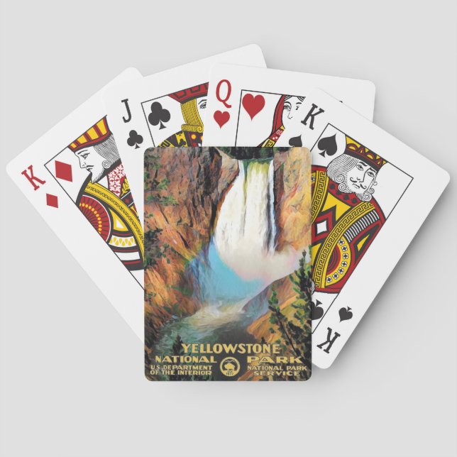 Vintage Yellowstone National Park Playing Cards (Back)